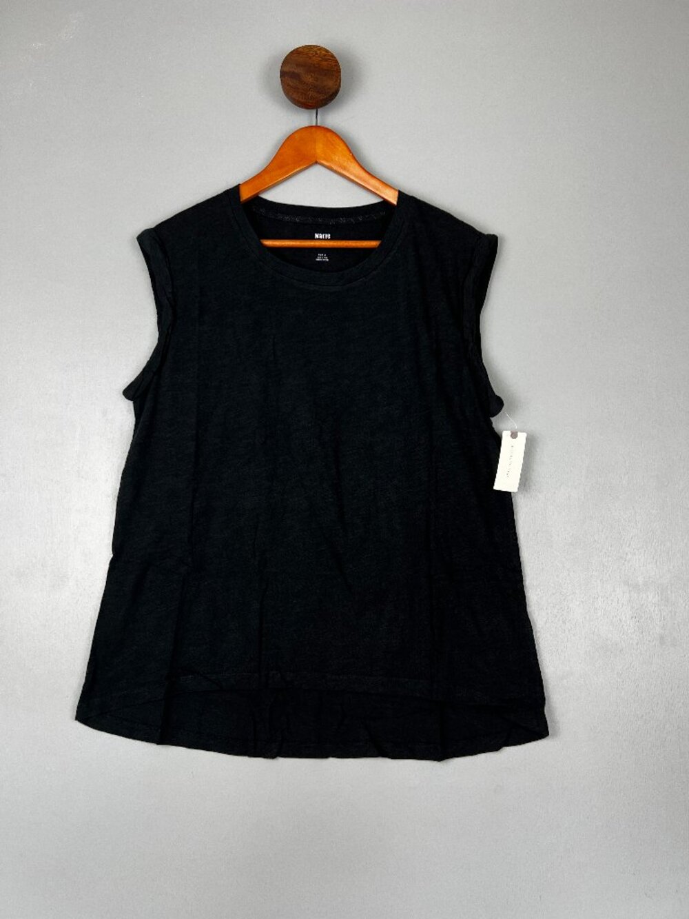 Maeve Carey Muscle Tank Black Small NWT Anthropologie $48